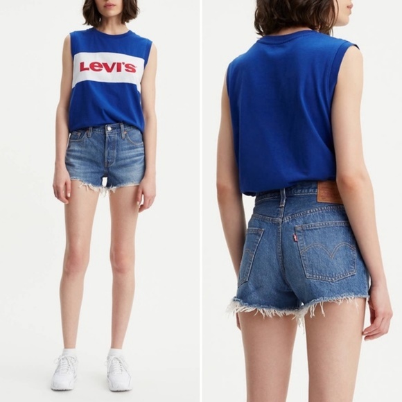 Levi's Pants - Levi's 501 High Rise Cutoff Button Fly Shorts 31